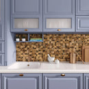 Bronze 12x12 Matte Square Metal Mosaic Tile (5 pack, 4.75 sq ft/case)