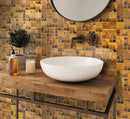 Bronze 12x12 Matte Square Metal Mosaic Tile (5 pack, 4.75 sq ft/case)