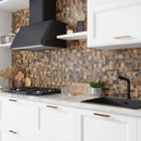 Bronze 12x12 Matte Square Metal Mosaic Tile (5 pack, 4.75 sq ft/case)