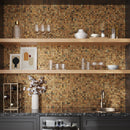 Bronze 12x12 Matte Square Metal Mosaic Tile (5 pack, 4.75 sq ft/case)