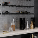 Pebble Gray 12x12 Polished Multi-shaped Metal Mosaic Tile (5 pack, 5.17 sq ft/case) by Apollo Tile