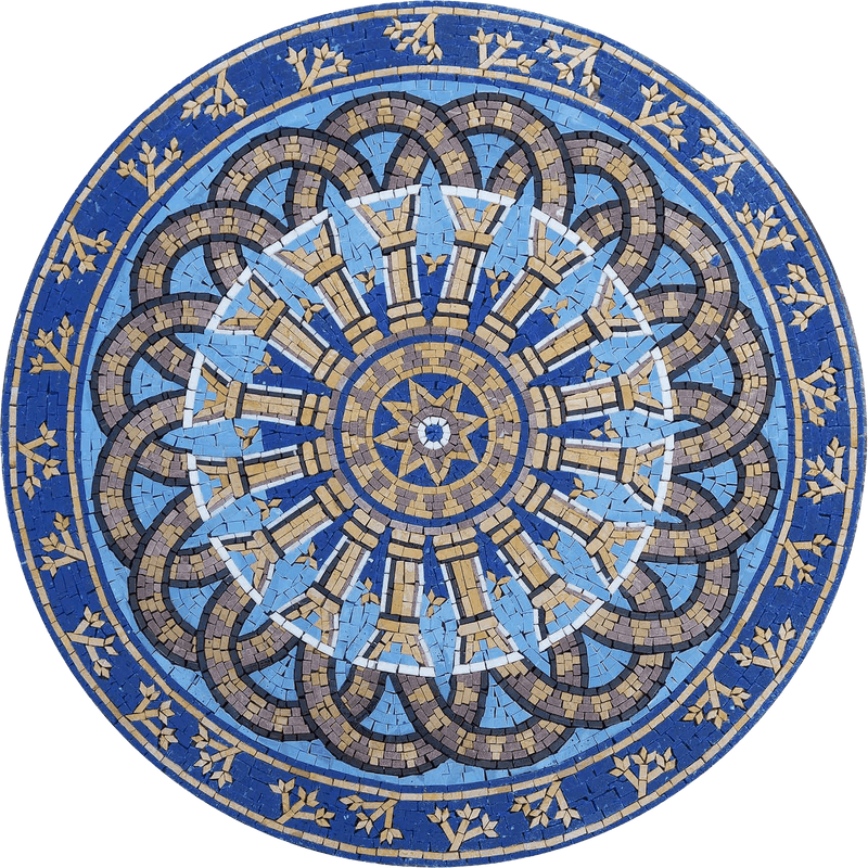 Grecian Mosaic Pattern Medallion