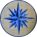 Aqua - Compass Mosaic Medallion