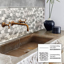 Gray 0.5x12 Marble Polished Pencil Tile Trim (10 pack, 0.5 sq ft/case) - Sample