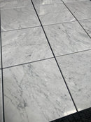 Bianco Carrara"C" Marble Oval Penny Round (Single Color) Polished Tile