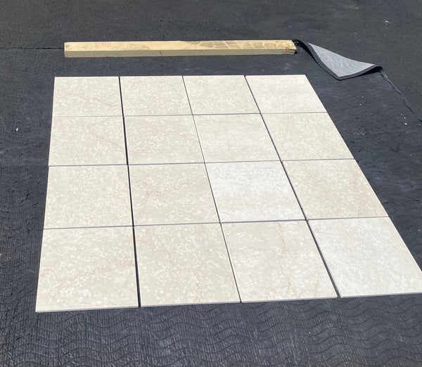 Botticino Fioritto Marble 12" x 12" Honed Tile