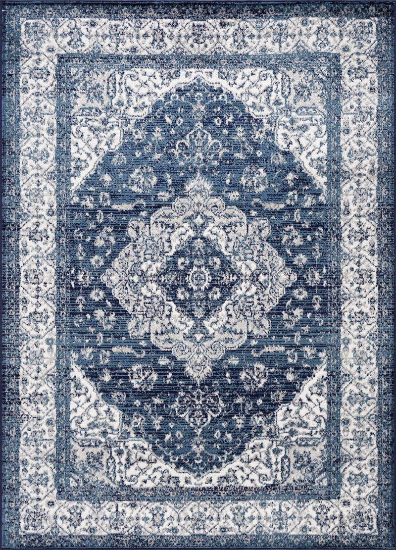 Billy Blue Medallion Rug - Promo