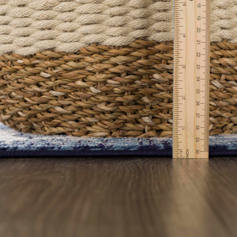 Billy Blue Medallion Rug - Promo