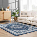 Billy Blue Medallion Rug - Promo
