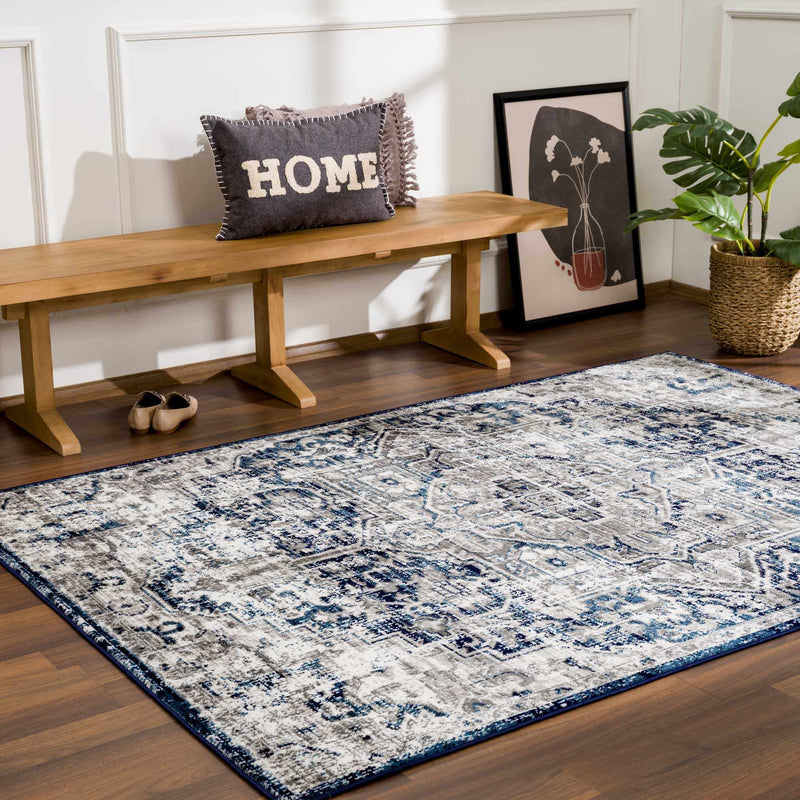 Hauteloom Buenaventura Navy Area Rug - Promo