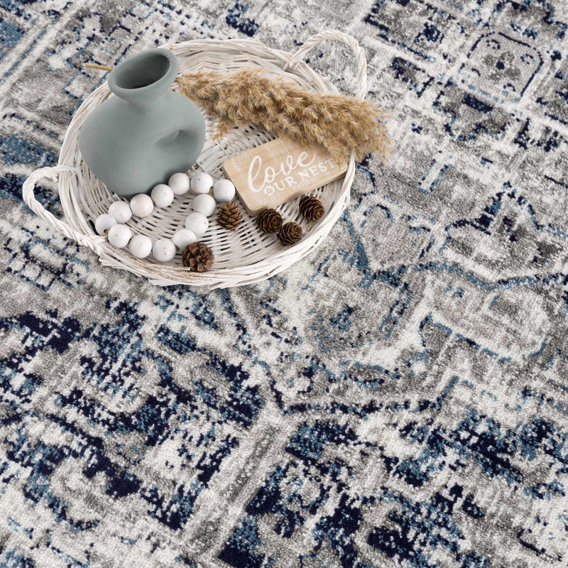 Hauteloom Buenaventura Navy Area Rug - Promo