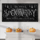 The Witch's Speakeasy Bar Halloween Sign