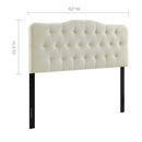 Annabel Upholstered Fabric Queen Headboard by Modway by HouseOfZazla