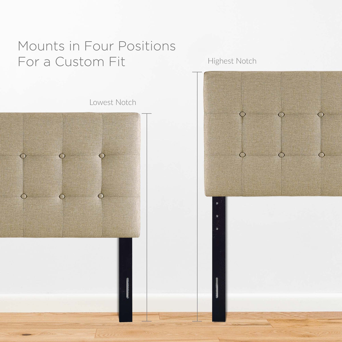 Emily Upholstered Fabric Twin Headboard by Modway, photo 19 of 28