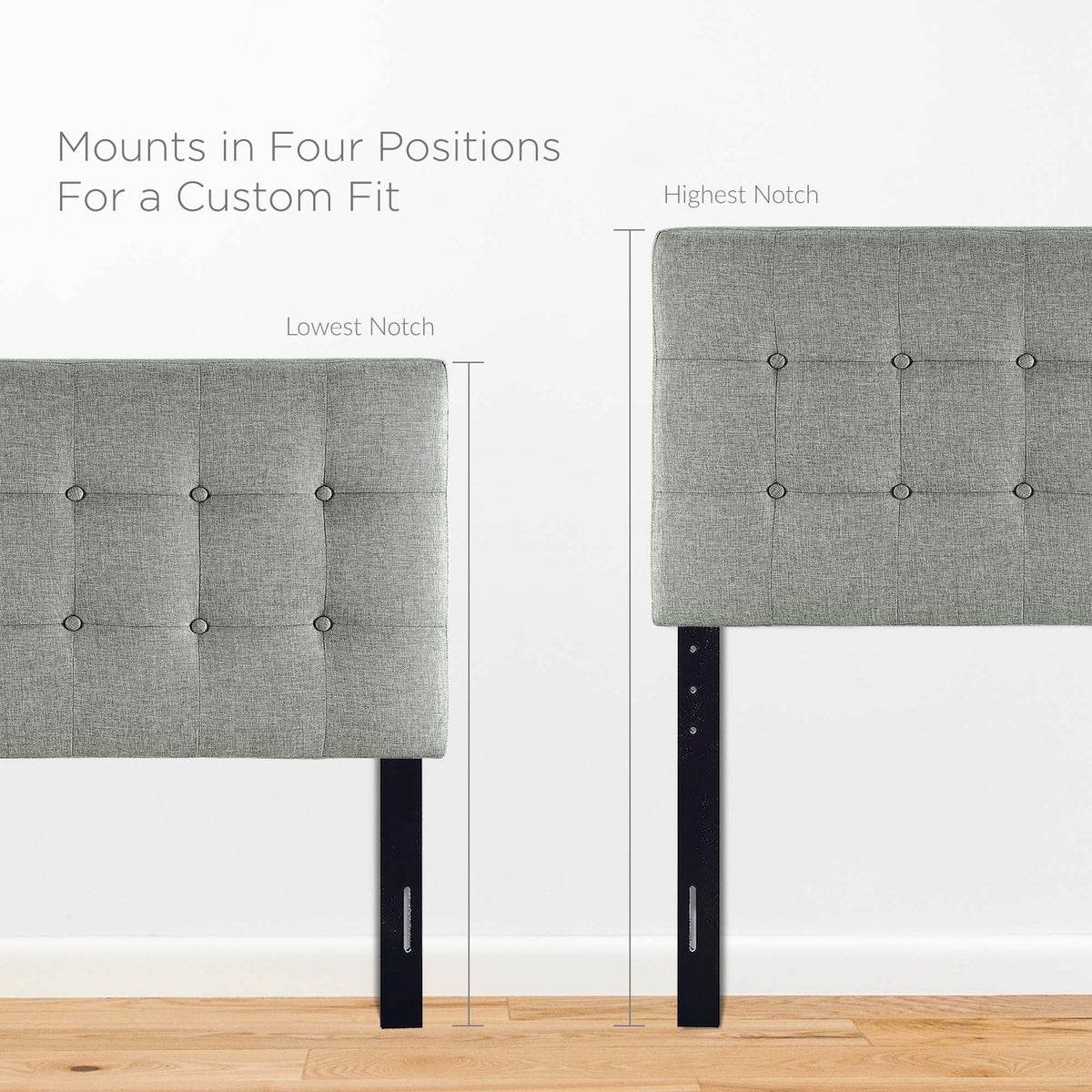 Emily Upholstered Fabric Twin Headboard by Modway, photo 18 of 28
