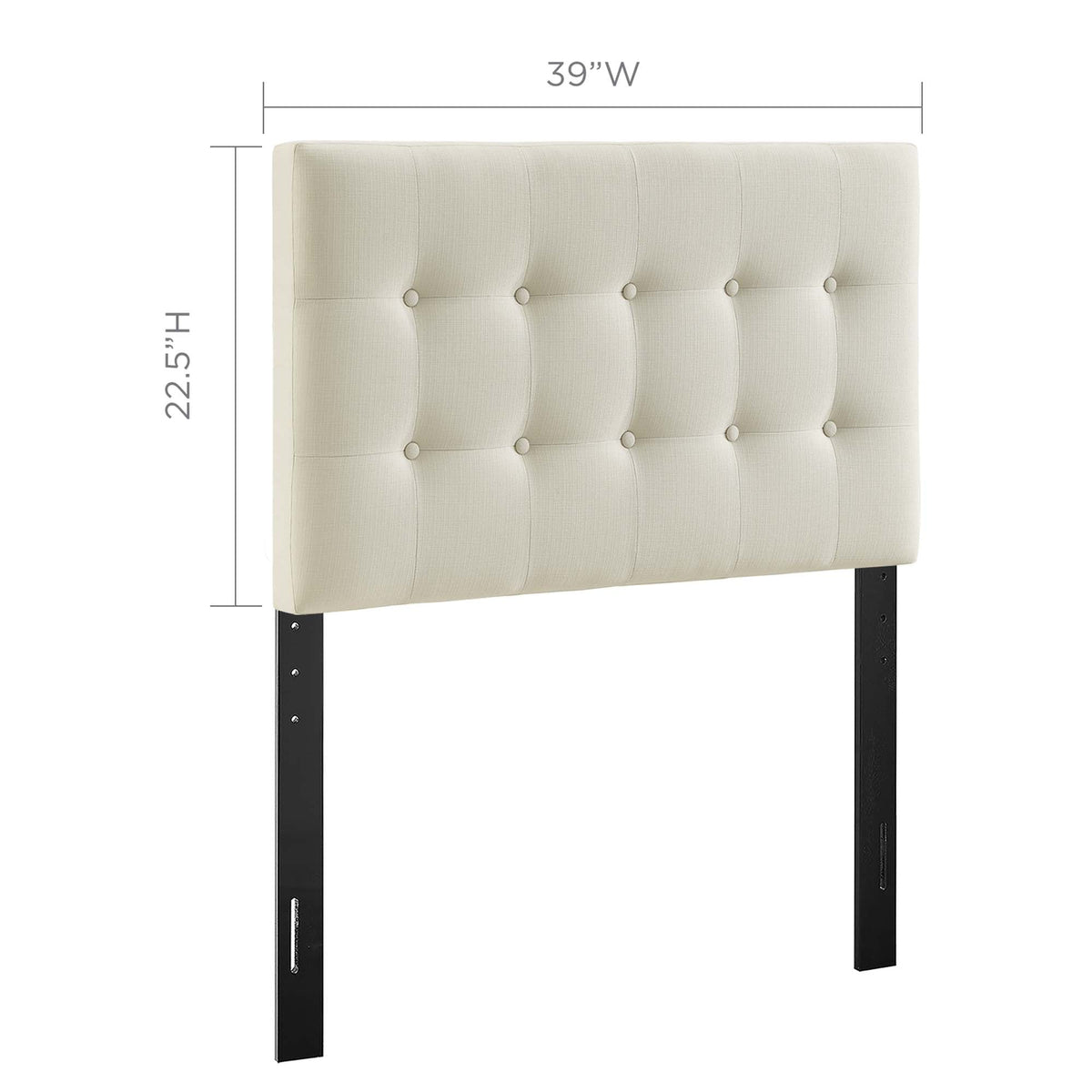 Emily Upholstered Fabric Twin Headboard by Modway, photo 23 of 28