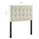 Emily Upholstered Fabric Twin Headboard by Modway by HouseOfZazla