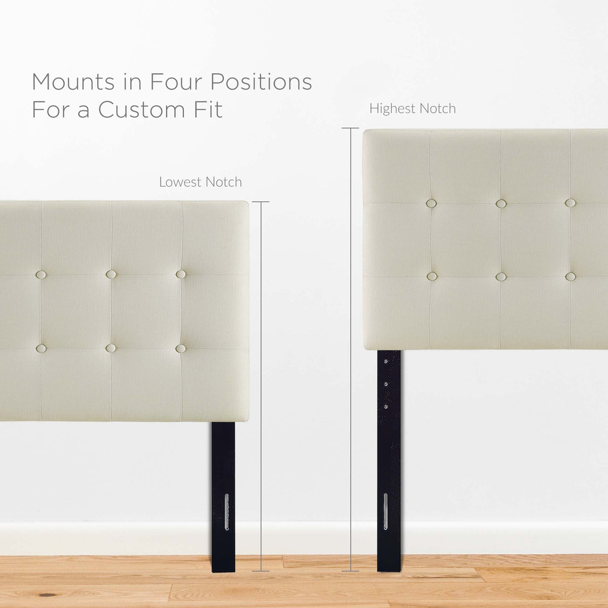 Emily Upholstered Fabric Twin Headboard by Modway, photo 17 of 28
