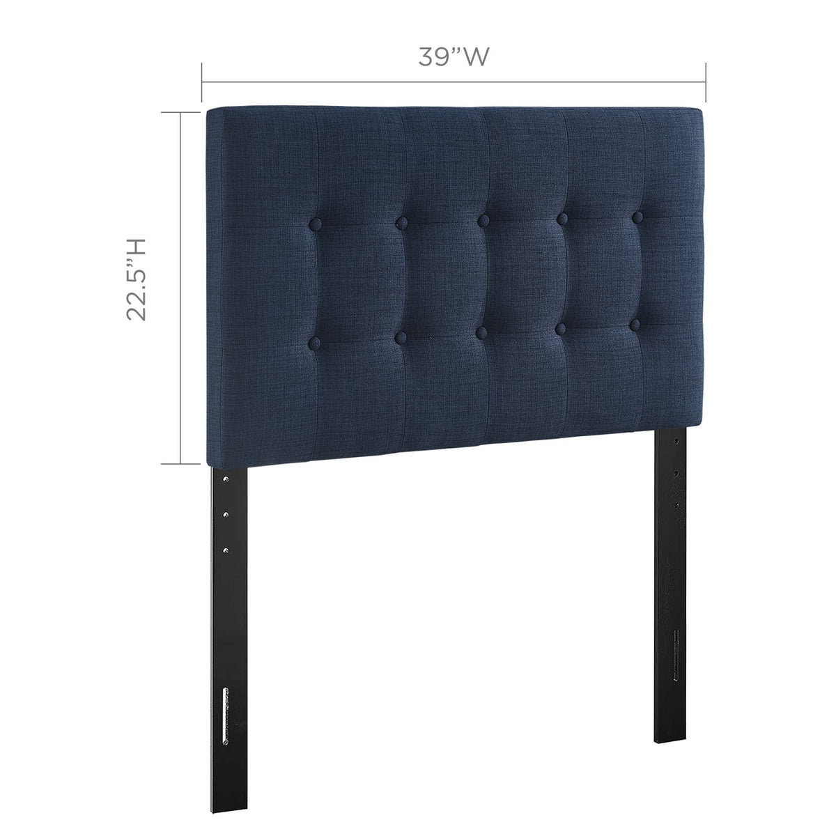 Emily Upholstered Fabric Twin Headboard by Modway, photo 2 of 28