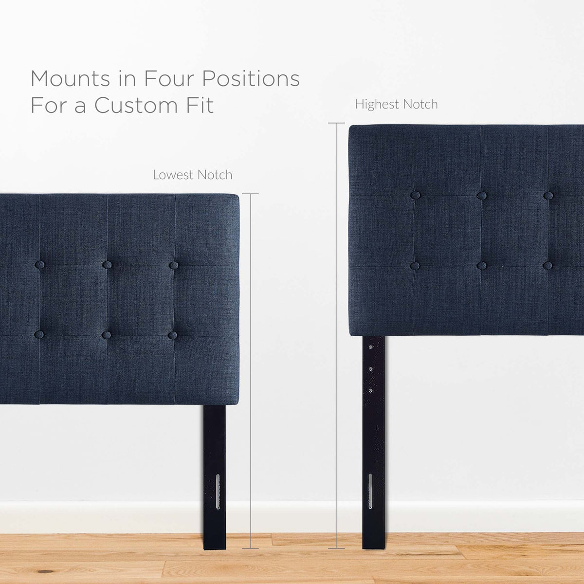 Emily Upholstered Fabric Twin Headboard by Modway, photo 4 of 28