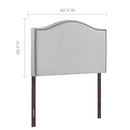 Curl Nailhead Upholstered Twin Headboard by Modway by HouseOfZazla