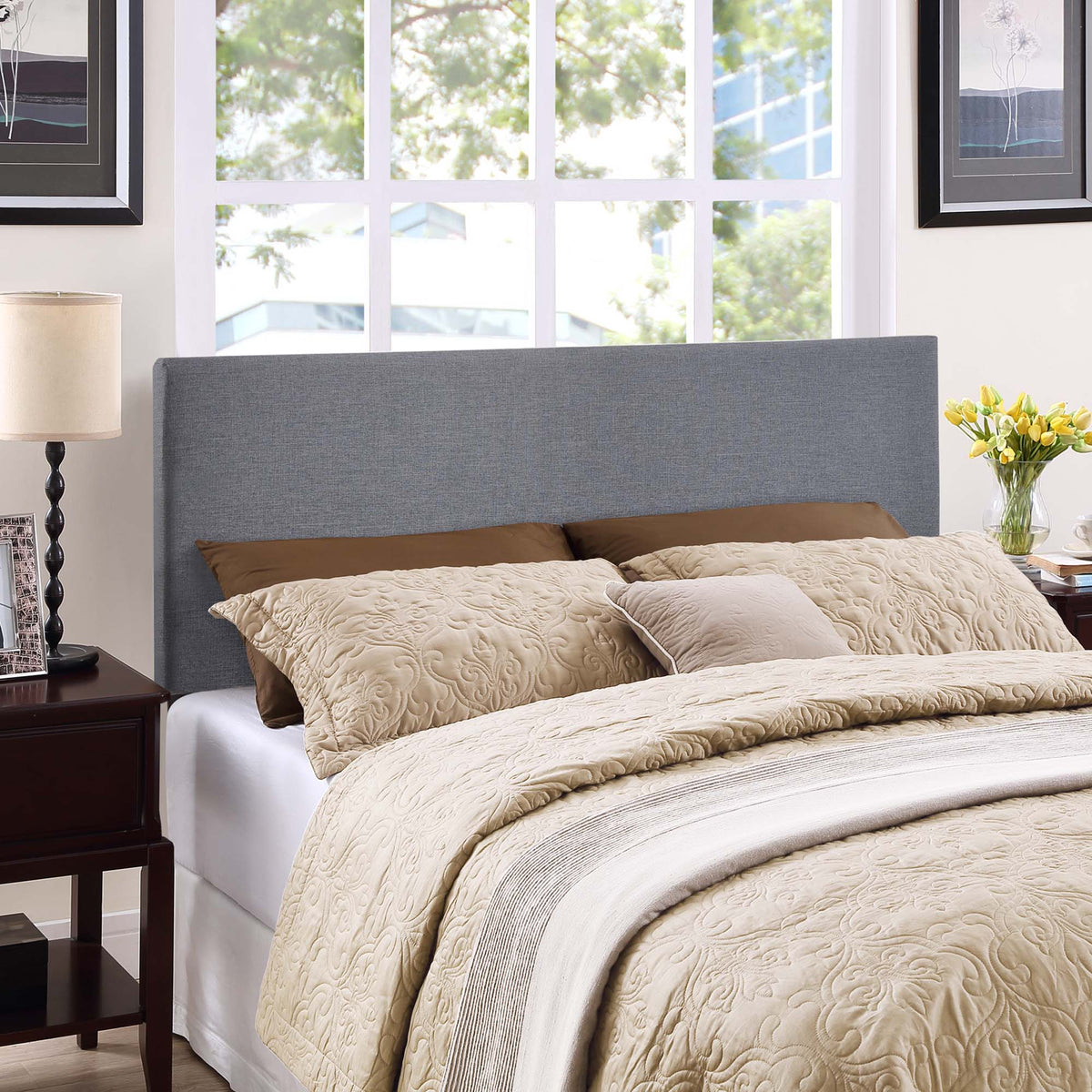 Region Upholstered Queen Headboard by Modway, photo 10 of 28