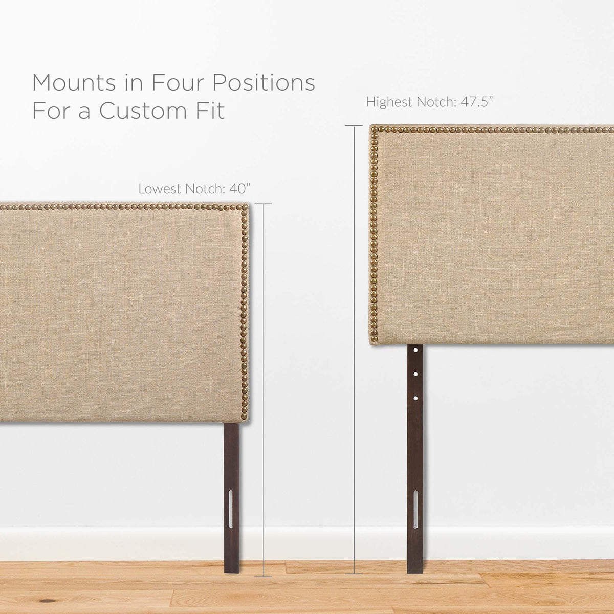 Region Nailhead Upholstered Queen Headboard by Modway, photo 21 of 28