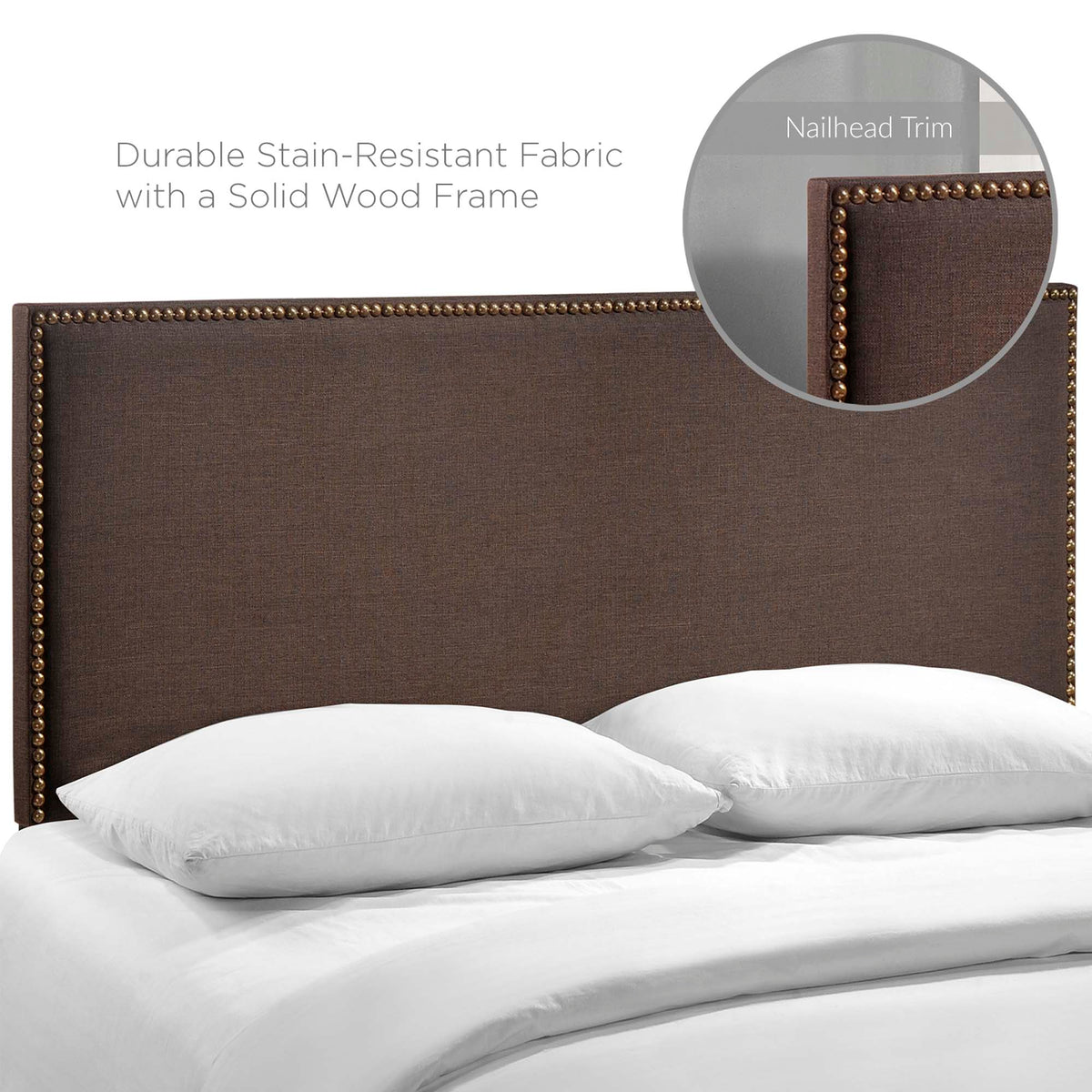 Region Nailhead Upholstered Queen Headboard by Modway, photo 4 of 28