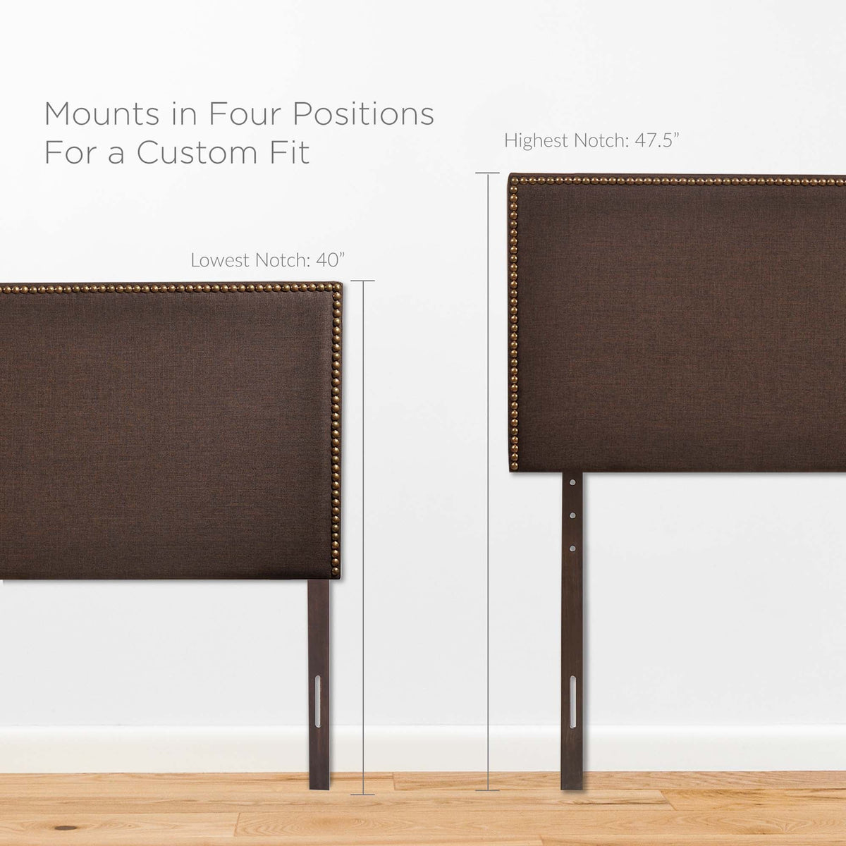 Region Nailhead Upholstered Queen Headboard by Modway, photo 3 of 28