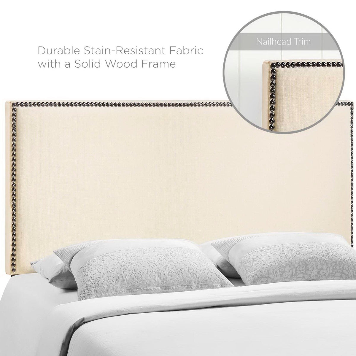 Region Nailhead Upholstered Queen Headboard by Modway, photo 23 of 28