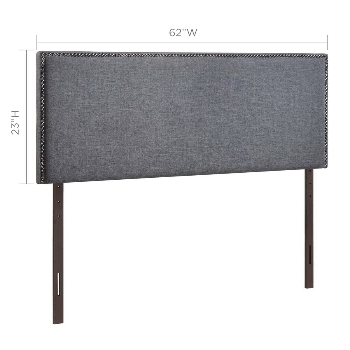 Region Nailhead Upholstered Queen Headboard by Modway, photo 25 of 28