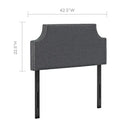 Laura Upholstered Fabric Twin Headboard by Modway by HouseOfZazla