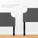 Laura Upholstered Fabric Twin Headboard by Modway by HouseOfZazla