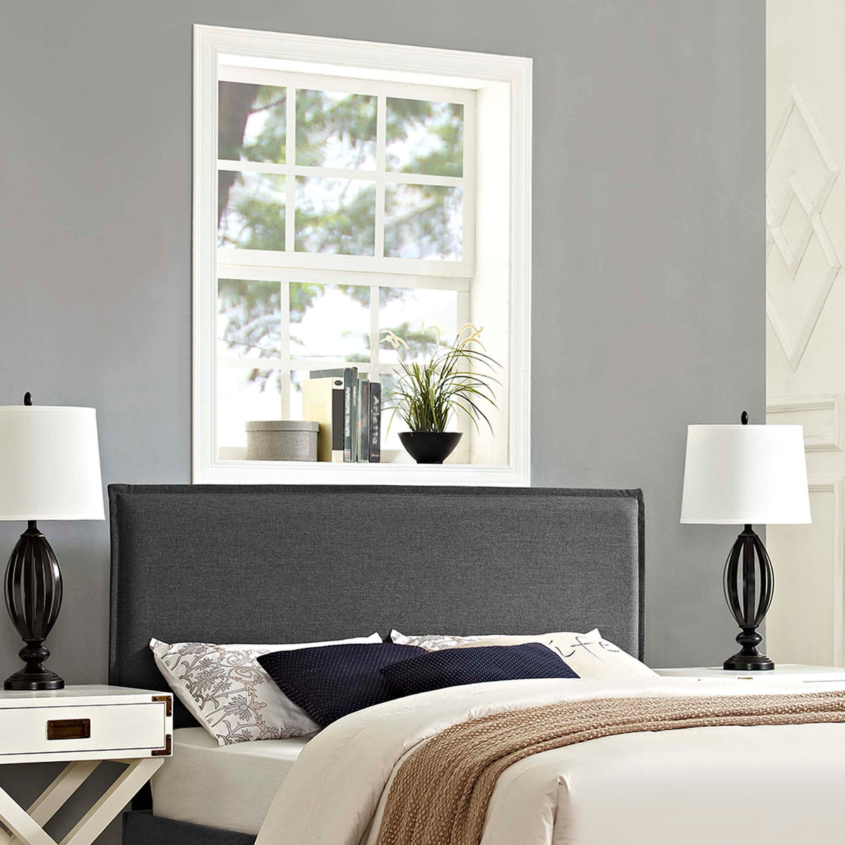 Camille Upholstered Fabric Queen Headboard by Modway, photo 4 of 10