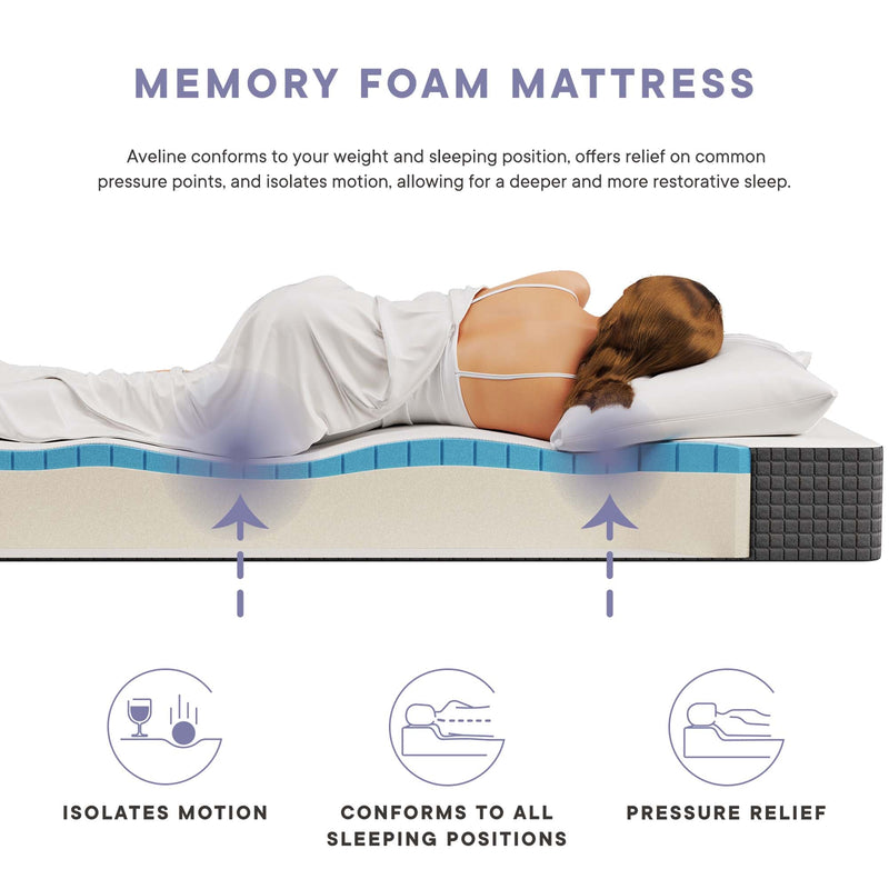 Aveline 8" Gel-Infused Memory Foam Mattress by Modway, photo 6 of 7