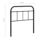 Serena Twin Steel Headboard by Modway by HouseOfZazla