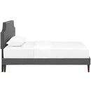 Laura Fabric Twin Platform Bed with Squared Tapered Legs by Modway by HouseOfZazla