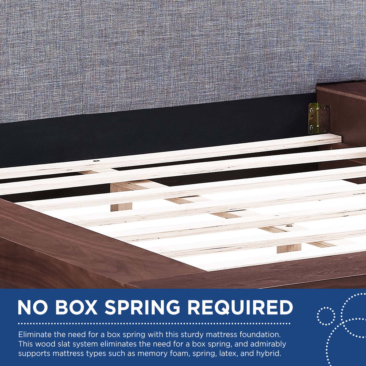 Freja Fabric Queen Platform Bed by Modway, photo 2 of 14