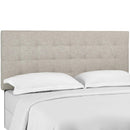 Paisley Tufted Upholstered Linen King and California King Headboard by HouseOfZazla