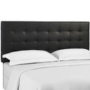 Paisley Tufted Upholstered Faux Leather King and California King Headboard by HouseOfZazla