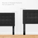 Paisley Tufted Upholstered Faux Leather King and California King Headboard by HouseOfZazla