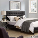 Paisley Tufted Upholstered Faux Leather King and California King Headboard by HouseOfZazla