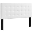 Paisley Tufted Upholstered Faux Leather King and California King Headboard by HouseOfZazla