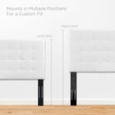 Paisley Tufted Upholstered Faux Leather King and California King Headboard by HouseOfZazla