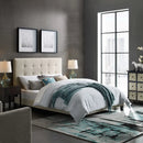 Melanie Tufted Button Upholstered Fabric Queen Platform Bed by Modway by HouseOfZazla