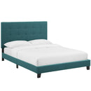 Melanie Tufted Button Upholstered Fabric Queen Platform Bed by Modway by HouseOfZazla