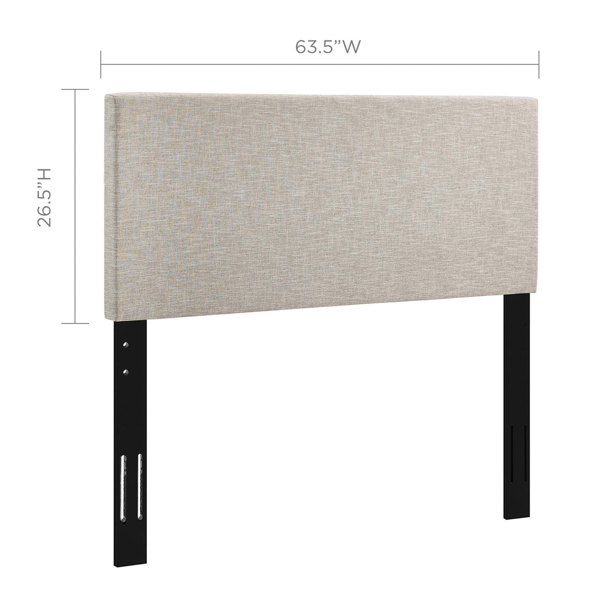 Taylor Upholstered Linen Fabric Full / Queen Headboard by Modway, photo 16 of 21