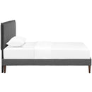Amaris Fabric Twin Platform Bed with Squared Tapered Legs by Modway by HouseOfZazla