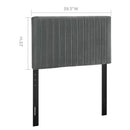 Keira Performance Velvet Twin Headboard by Modway by HouseOfZazla