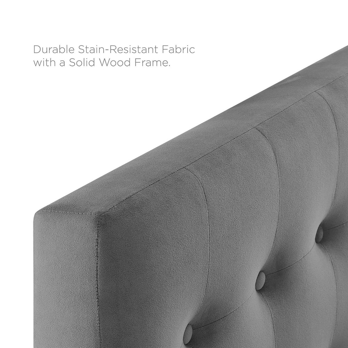 Emily Biscuit Tufted Performance Velvet Twin Headboard, photo 31 of 42